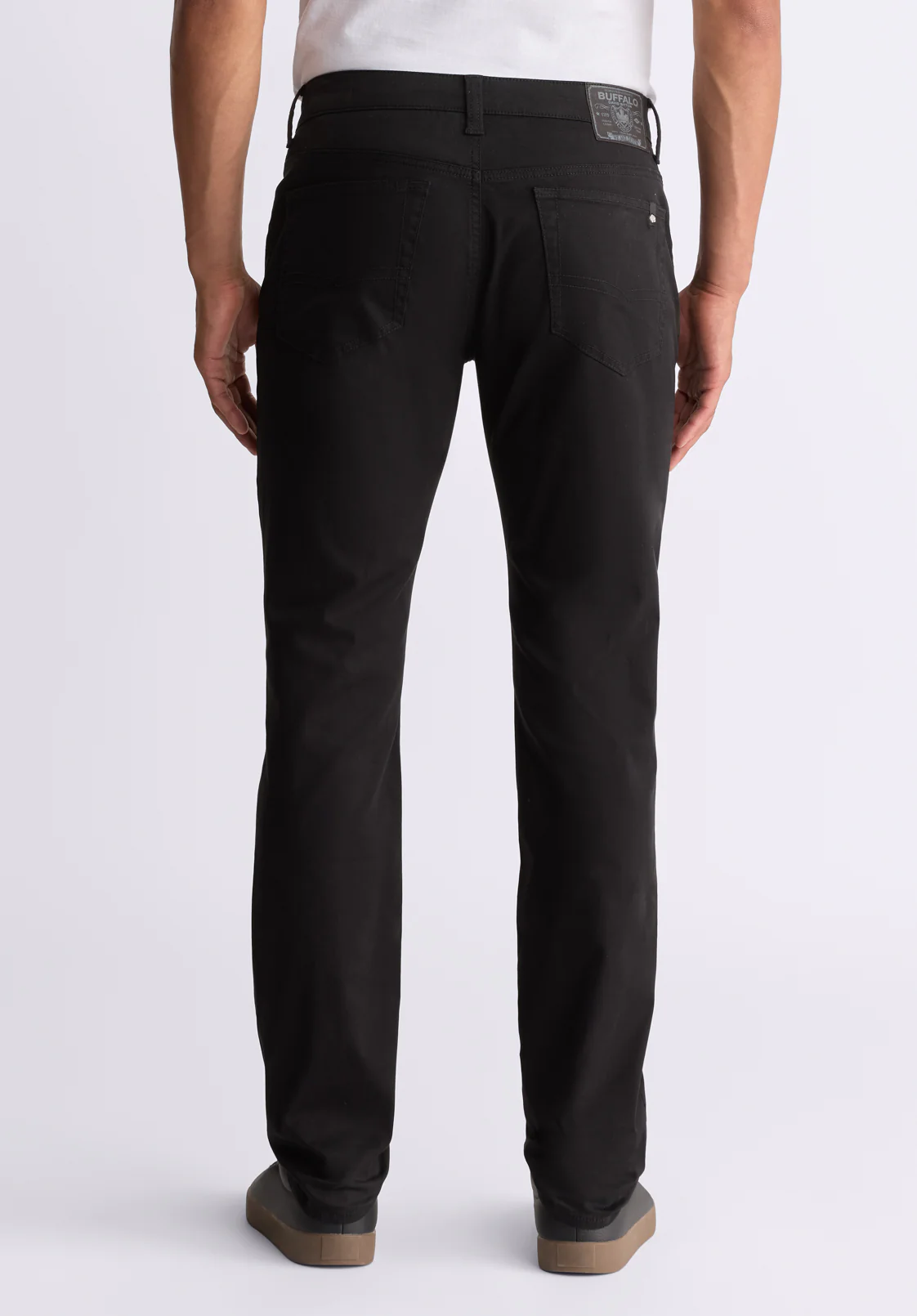 Slim Ash Men's Twill Pants, Black - BM22982 - Image 3