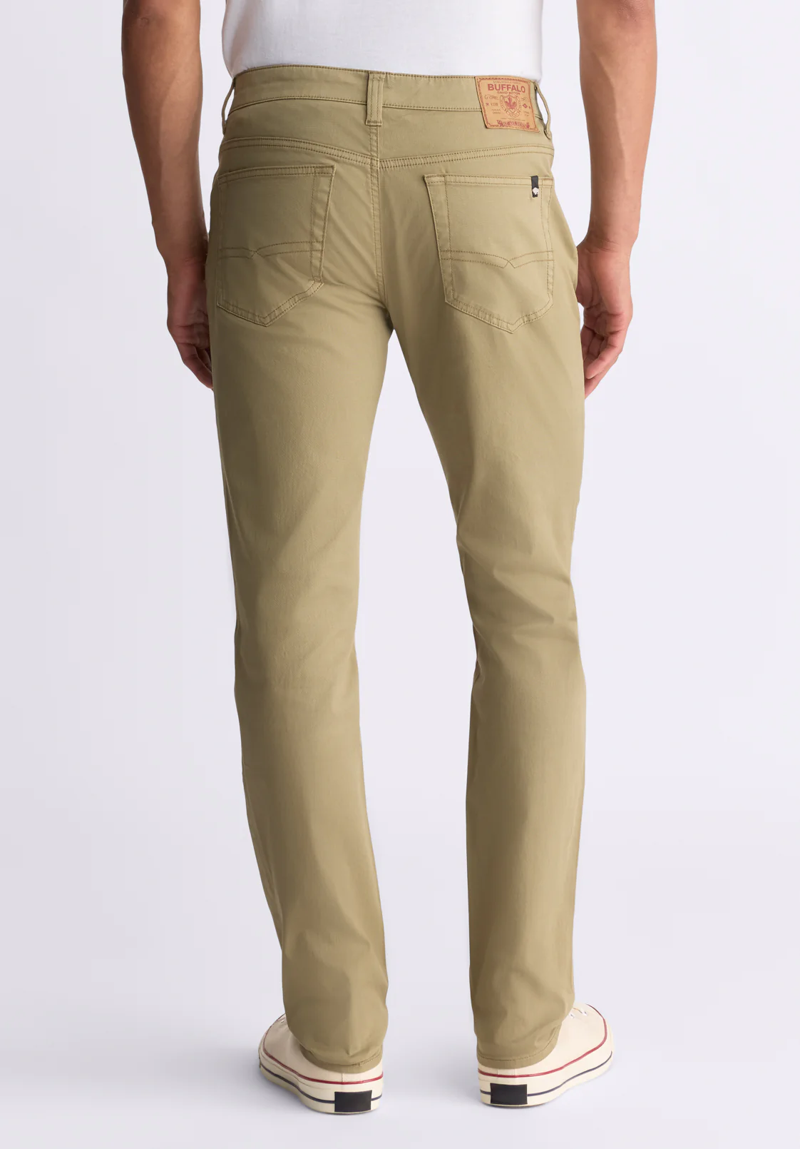 Slim Ash Men's Twill Pants, Aloe Green - BM22982 - Image 3