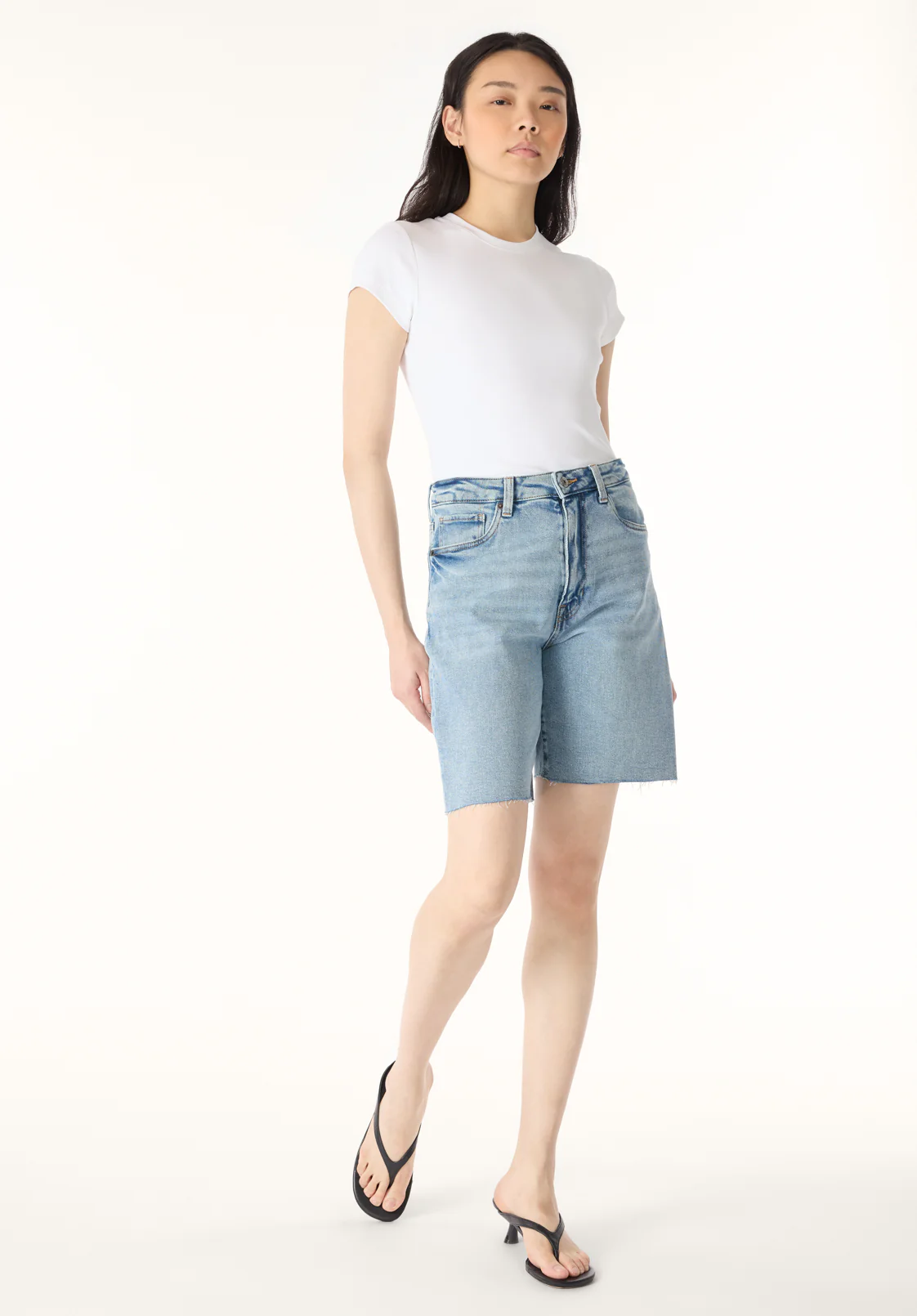 High Rise Women's Bermuda Bambi, Vintage Blue - BL16079 - Image 4