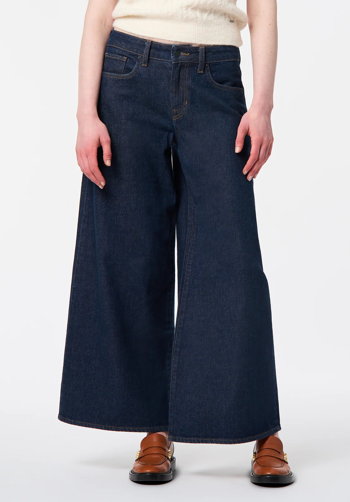 Courtney Women's Denim Culotte, Indigo - BL16140