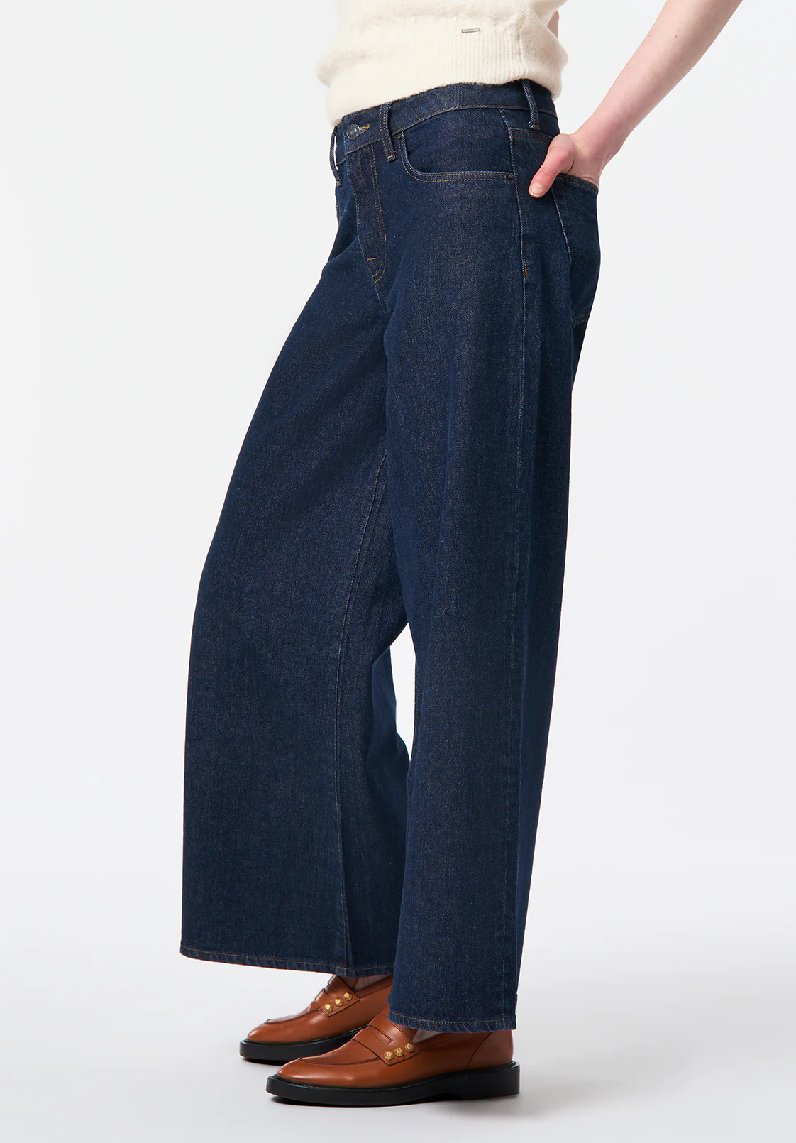 Courtney Women's Denim Culotte, Indigo - BL16140 - Image 2