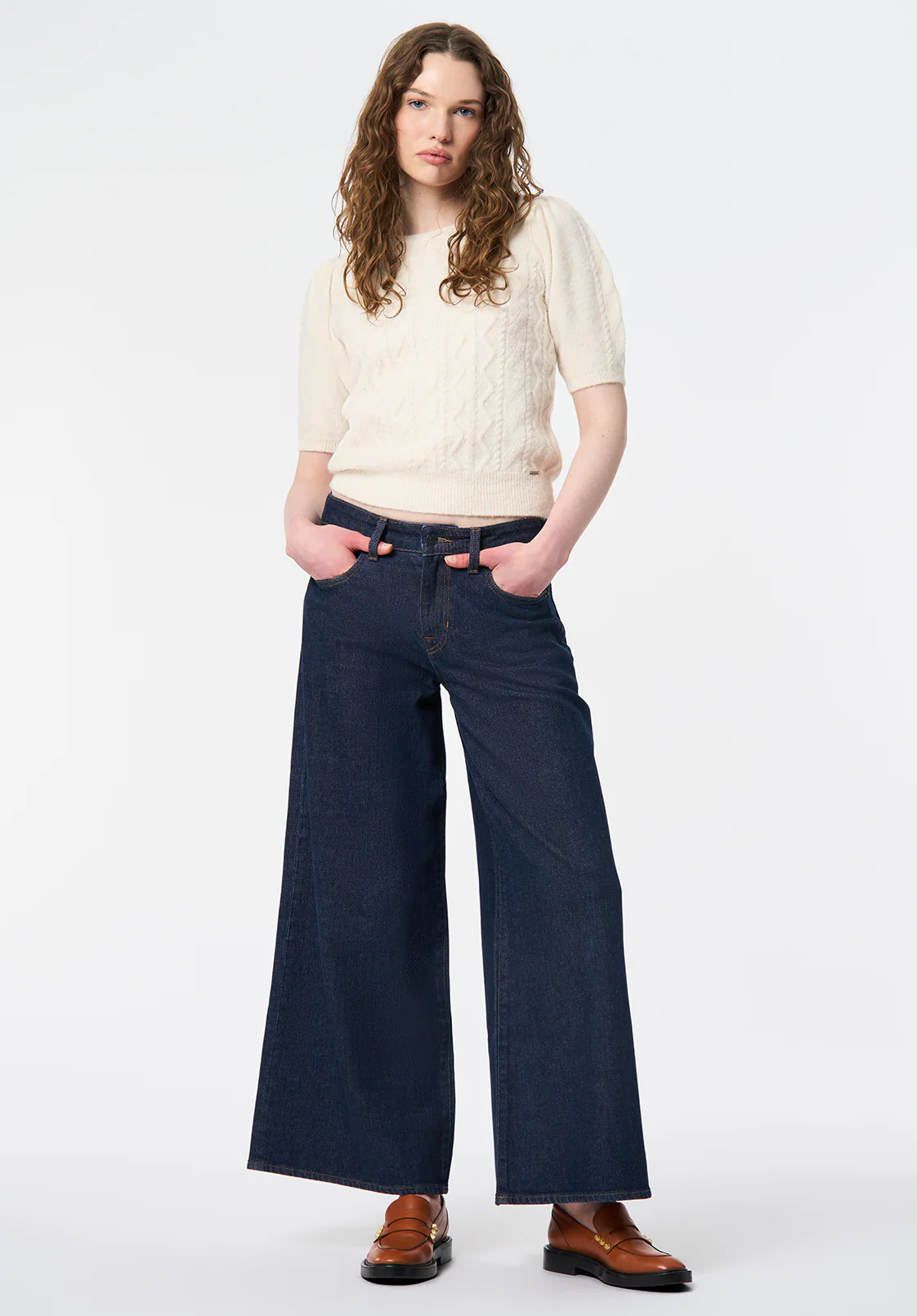 Courtney Women's Denim Culotte, Indigo - BL16140 - Image 4