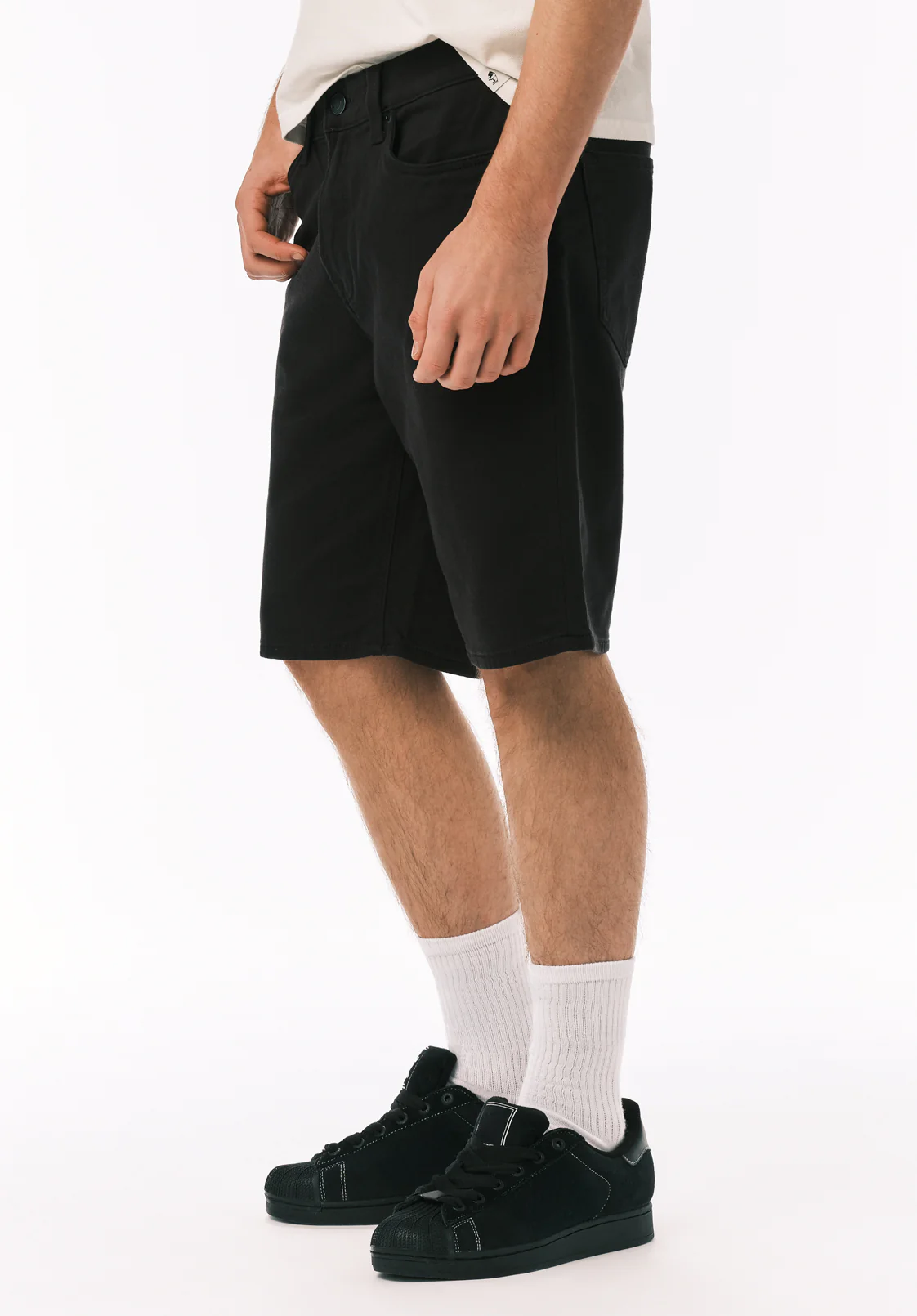 Relaxed Straight Dean Men's Freedom Flex Shorts, Black - BM26067 - Image 2