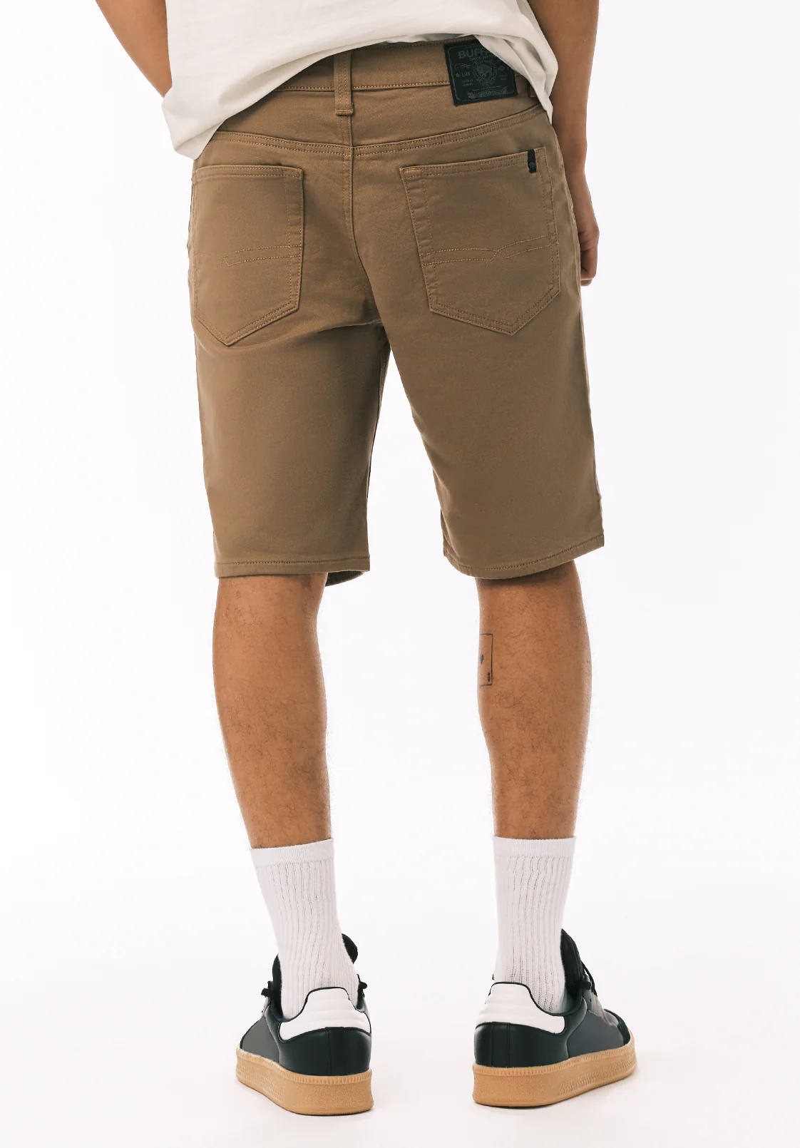 Relaxed Straight Dean Men's Freedom Flex Shorts, Dark Beige - BM26067 - Image 3