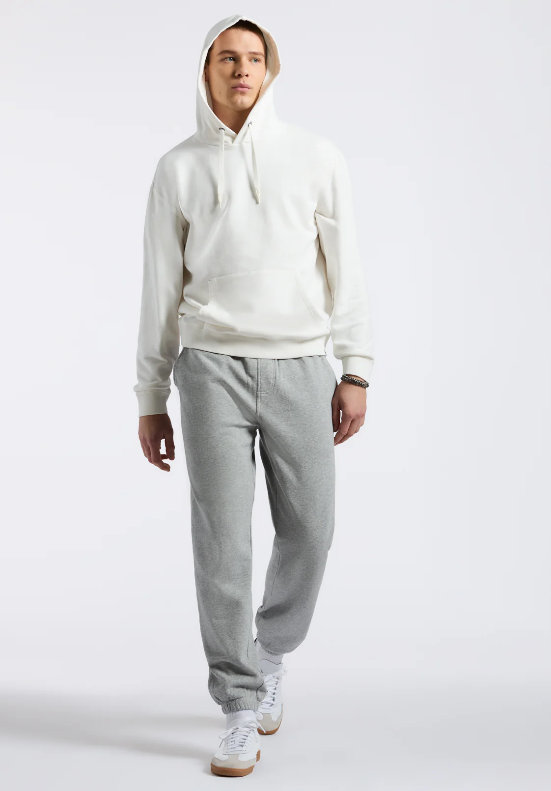 Finley Men's Relaxed Pullover Hoodie, Milk - BM24534 - Image 5