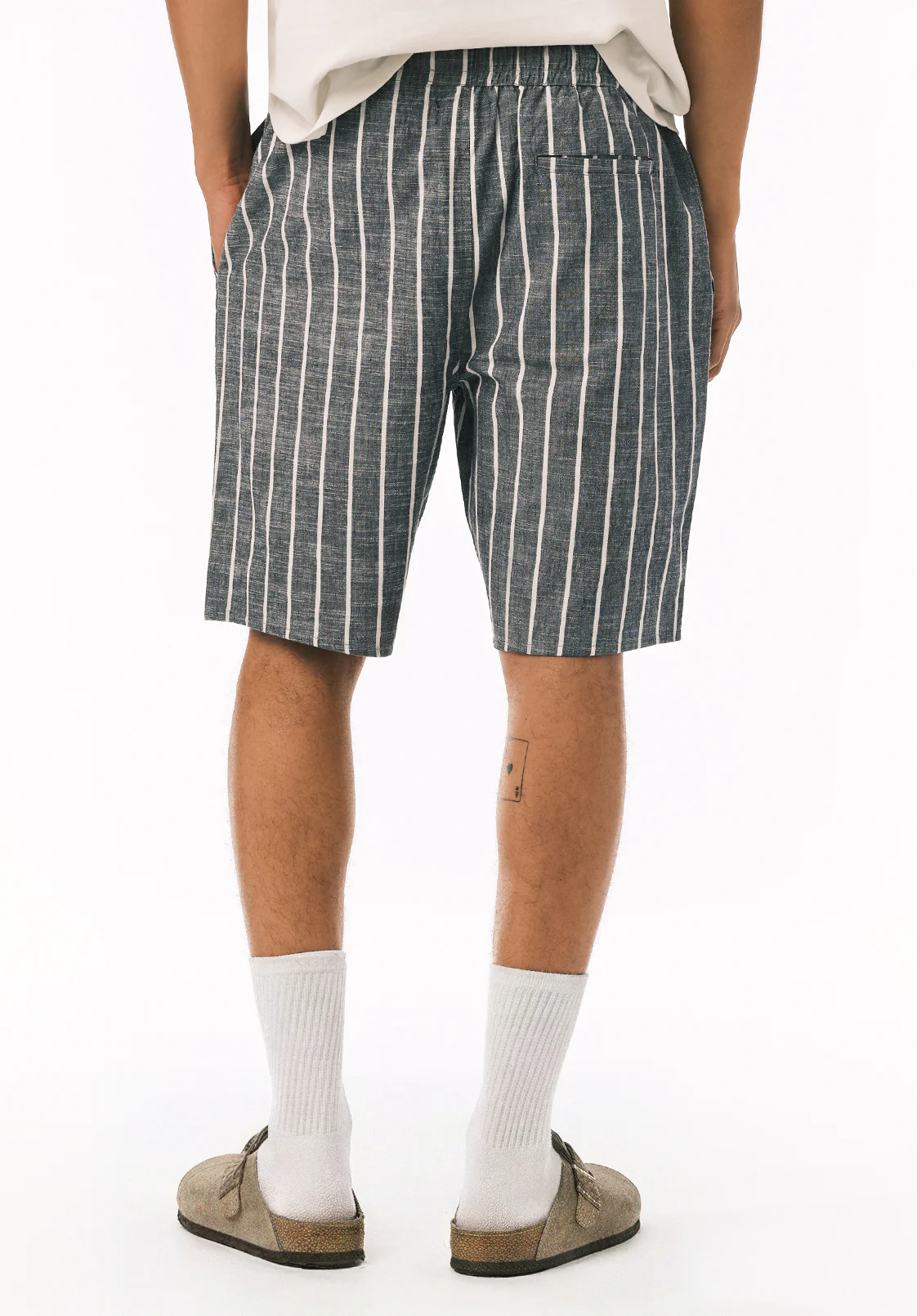 Hunter Men’s Striped Pull-On Shorts, Whale - BM24852 - Image 3