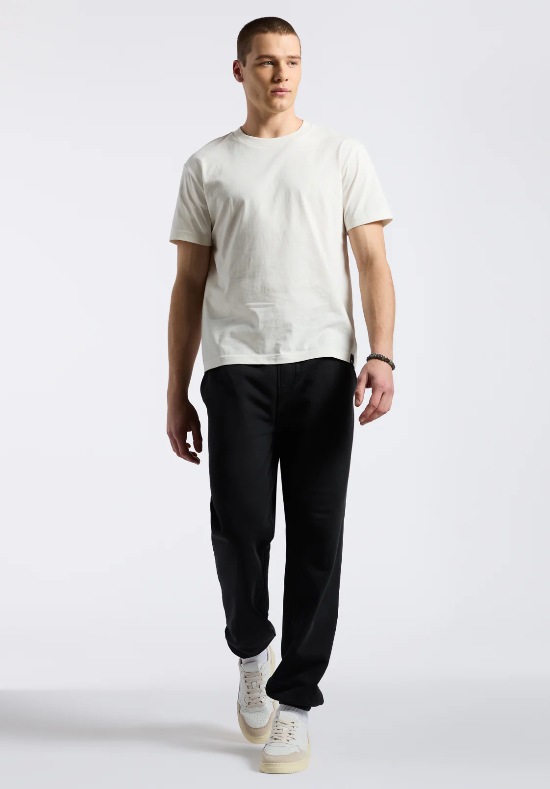 Kanto Men's Short-Sleeve Crew Neck Jersey T-Shirt, Milk - BM24603 - Image 4