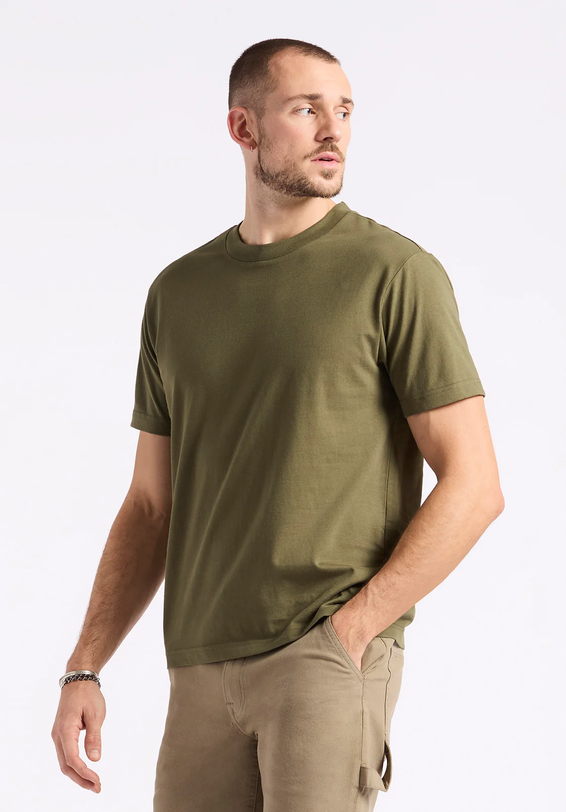 Kanto Men's Short-Sleeve Crew Neck Jersey T-Shirt, Fern - BM24603 - Image 2
