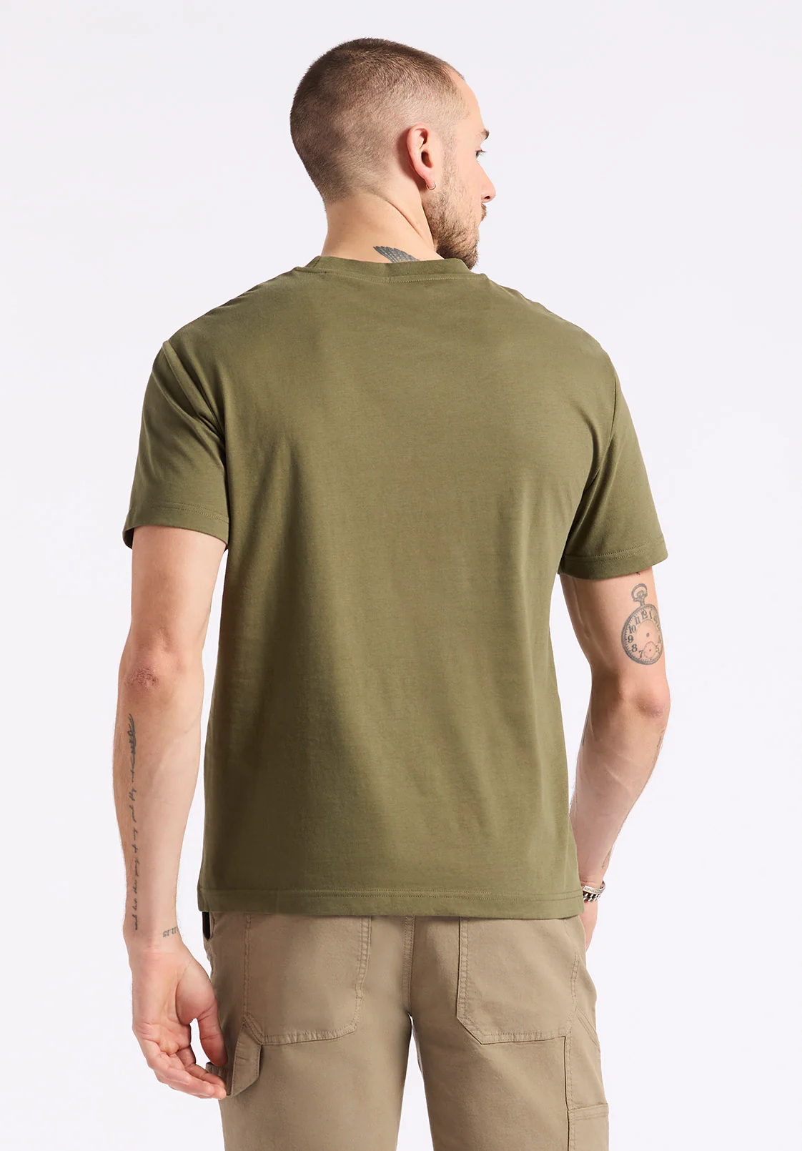 Kanto Men's Short-Sleeve Crew Neck Jersey T-Shirt, Fern - BM24603 - Image 3