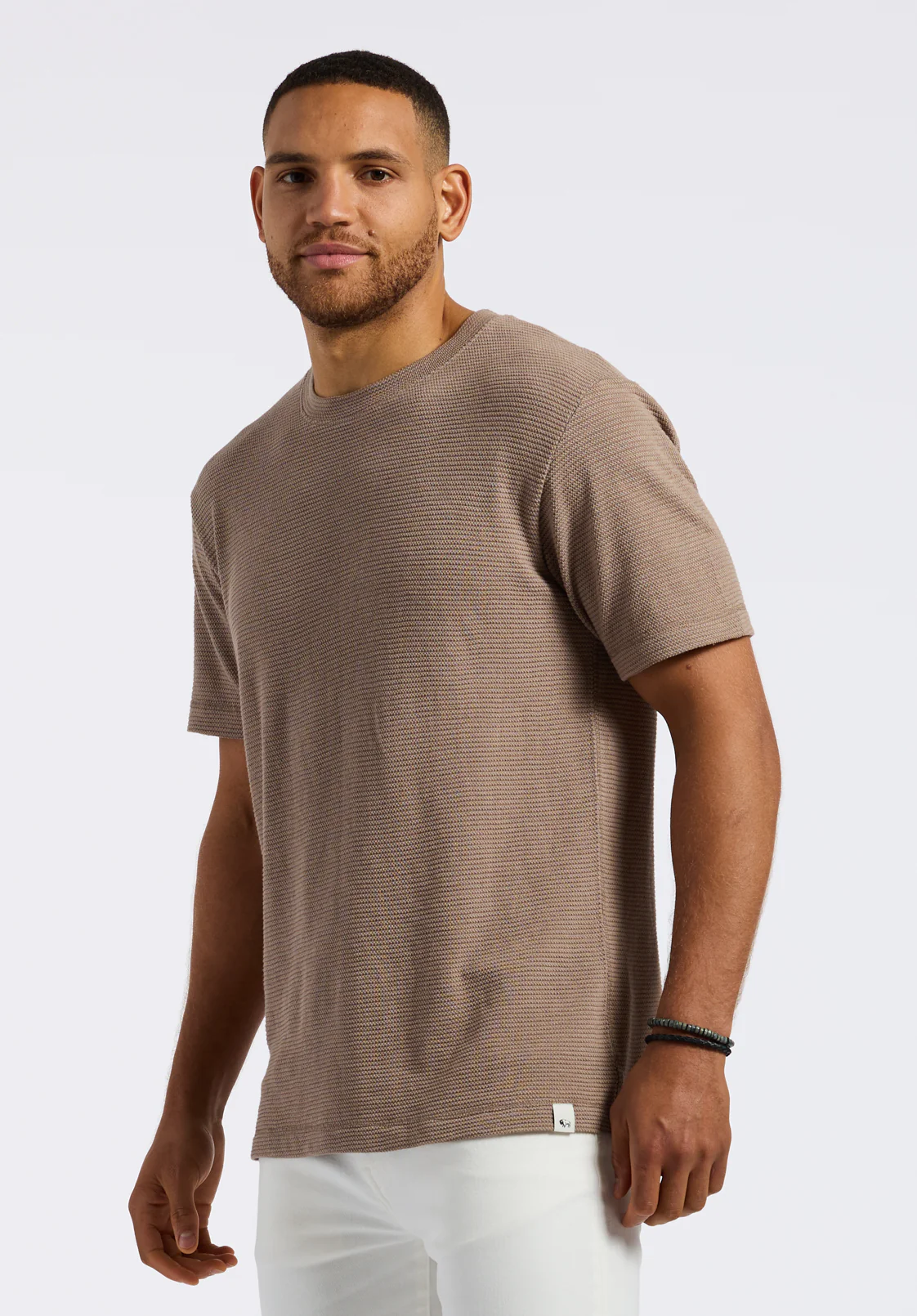 Karlton Men's Waffle-Knit T-Shirt, Tuffet - BM24538 - Image 4