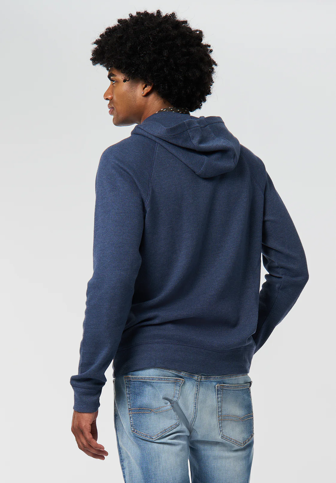 Kimber Men's Relaxed Hooded Top, Whale - BM24668 - Image 2