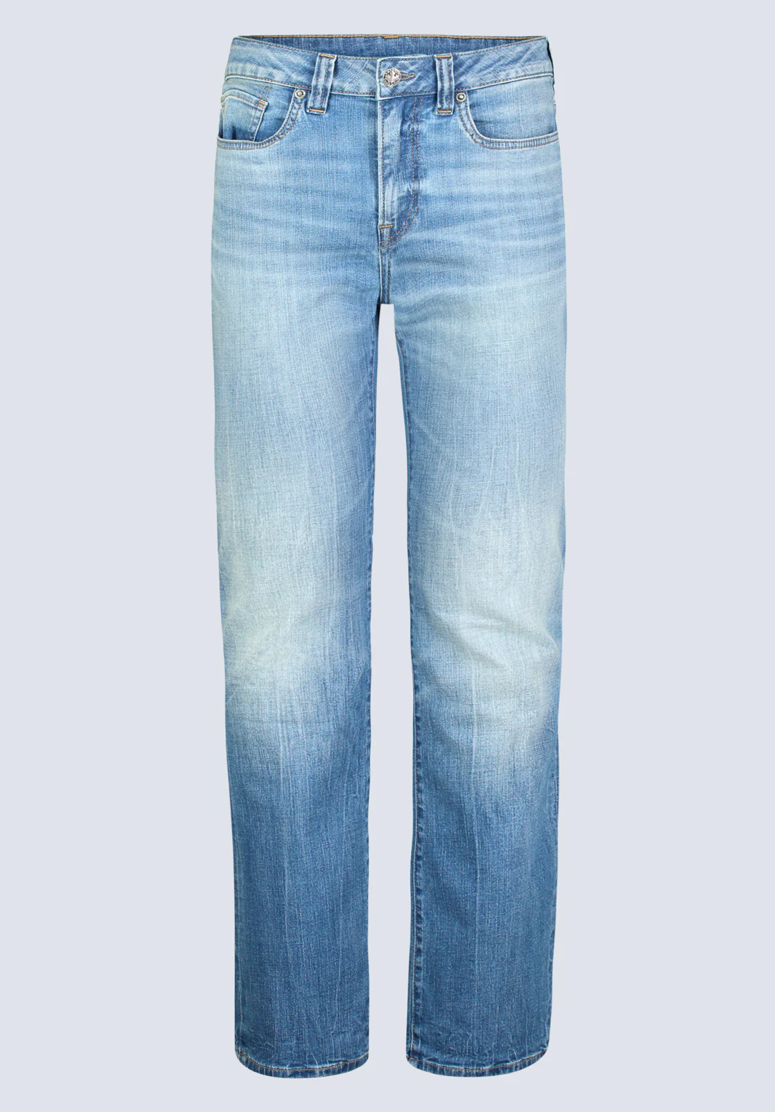 Slim Bootcut King Men's Jeans, Veined and Sanded Indigo - BM26004 - Image 6