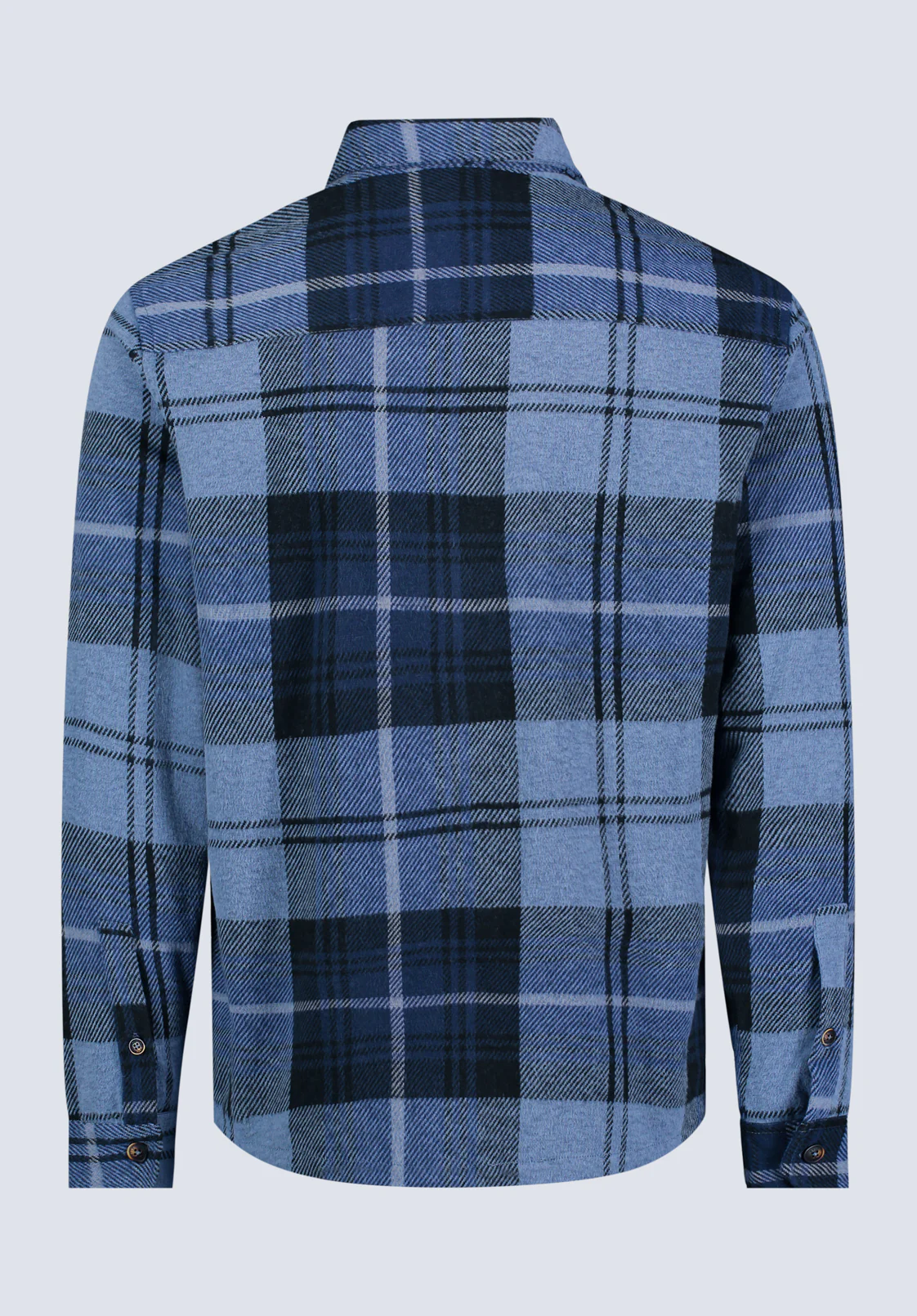 Sebbe Men's Blanket Shirt in Whale Plaid - BM24306 - Image 8