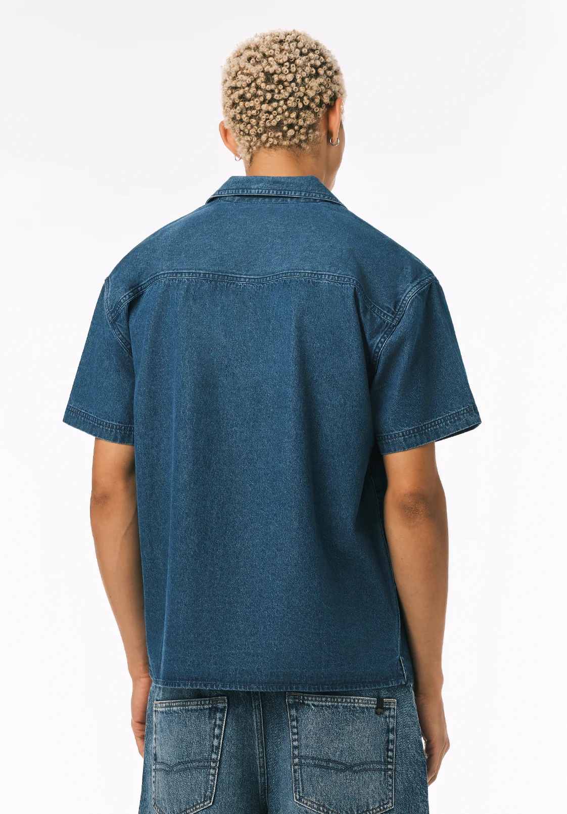 Shawn Men’s Short Sleeve Boxy Shirt, Mirage - BM24851 - Image 5