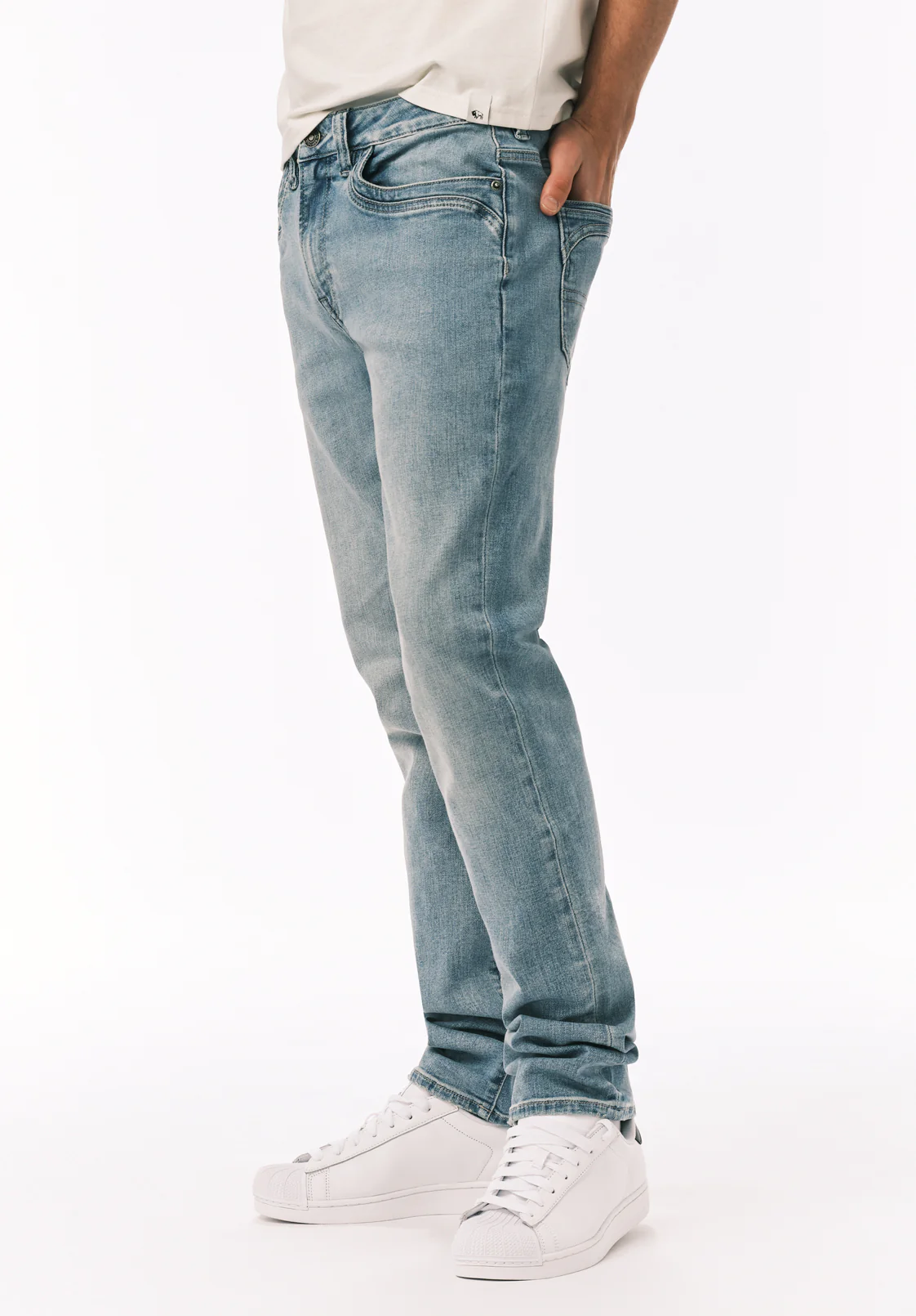 Straight Six Men's Jeans, Light Vintage - BM26199 - Image 2