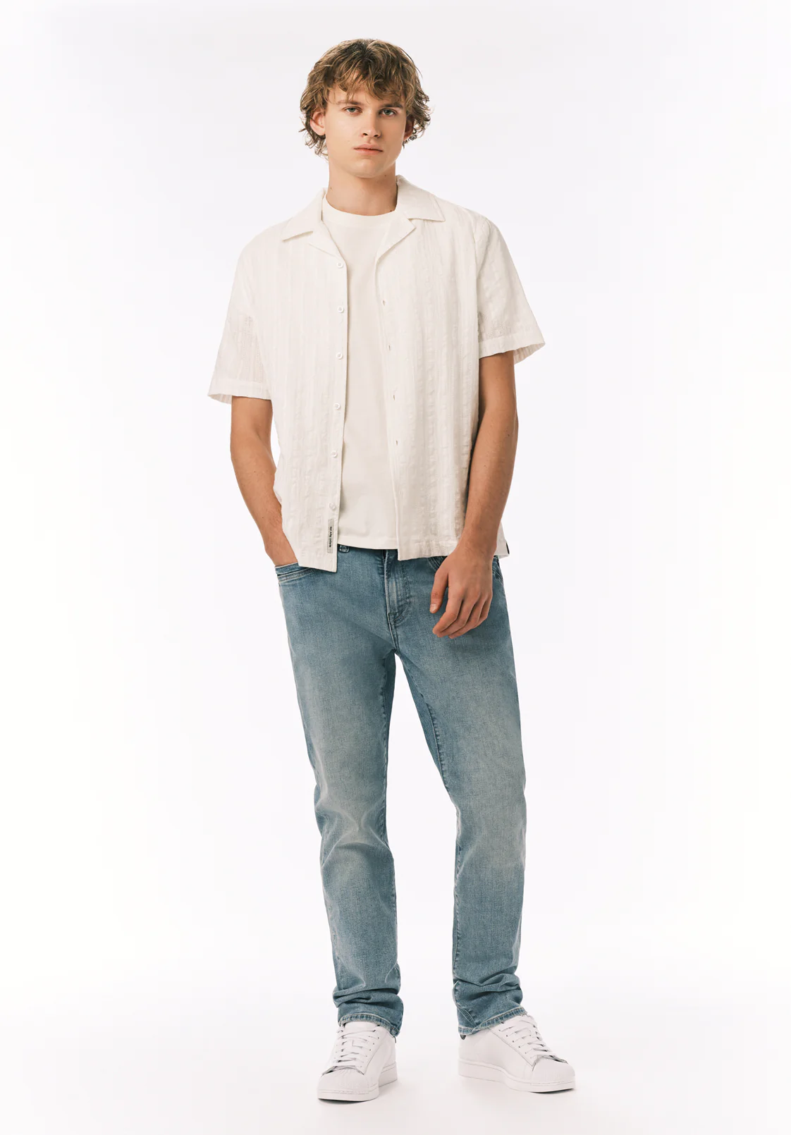 Straight Six Men's Jeans, Light Vintage - BM26199 - Image 4