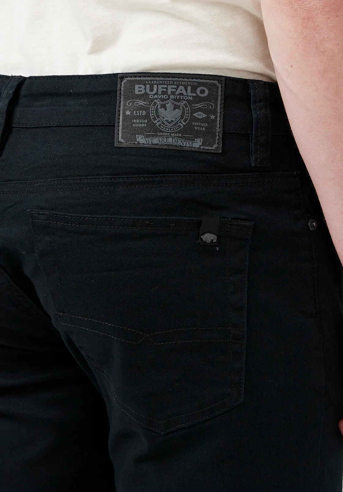 Straight Six Men's Twill Pants in Authentic Black - BM16083 - Image 4