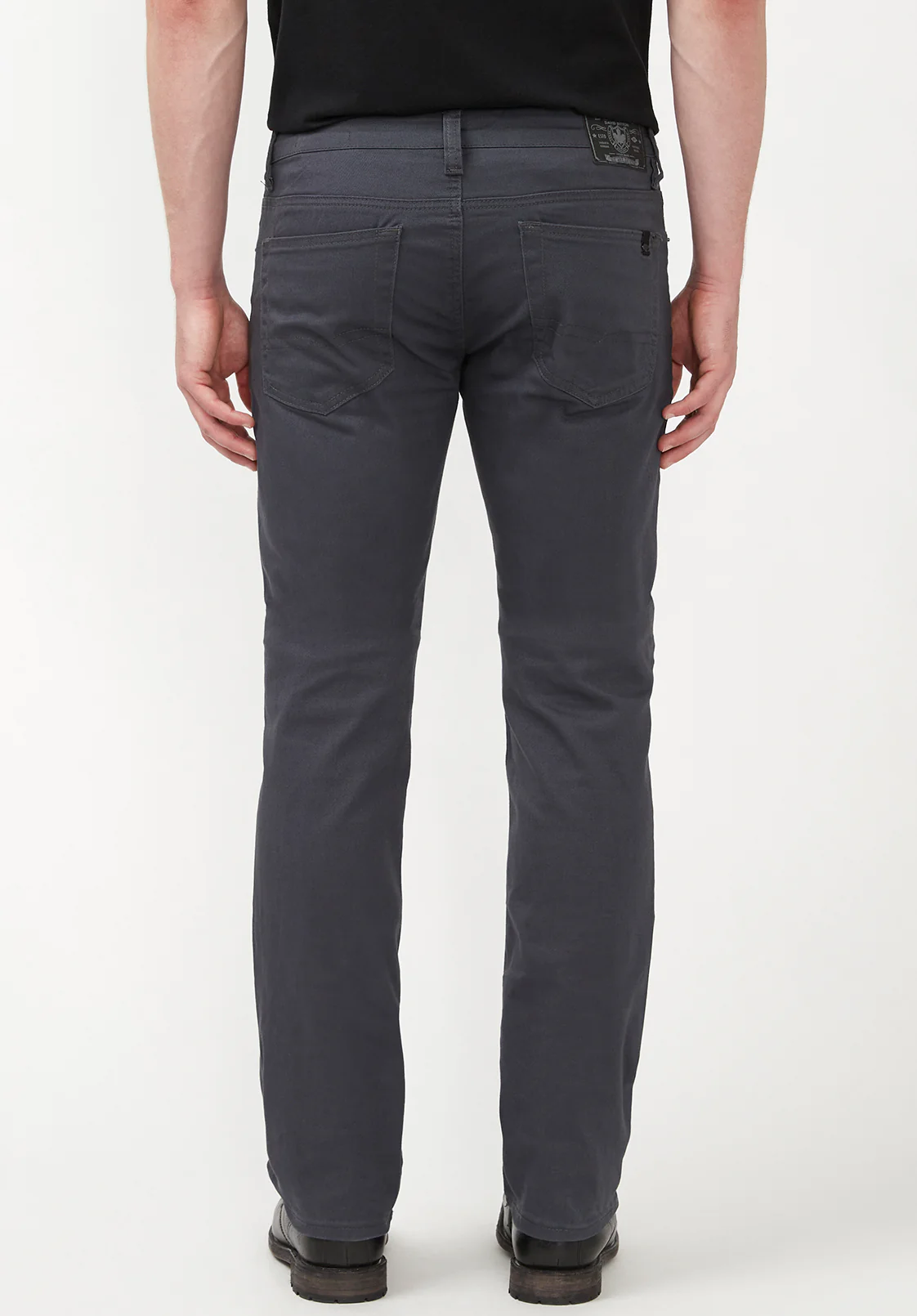Straight Six Men's Twill Pants in Charcoal Gray - BM16083 - Image 2