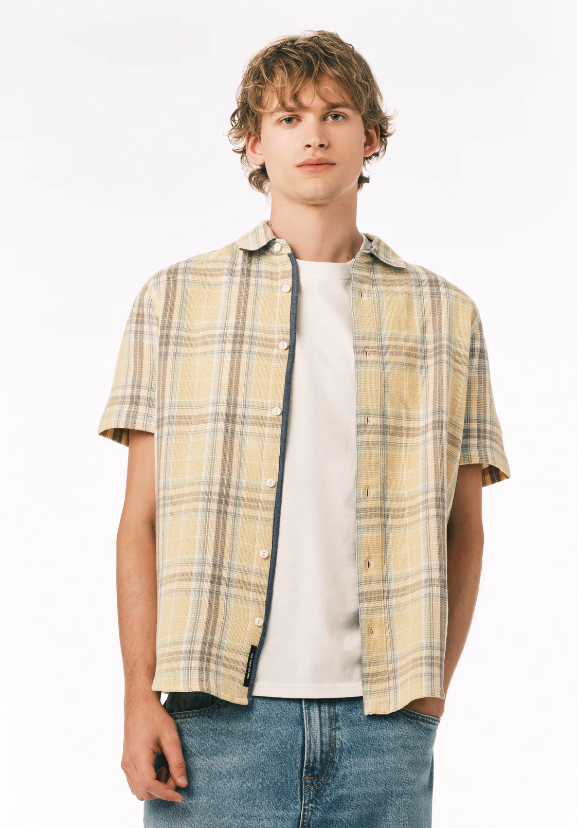 Sulian Men’s Short Sleeve Plaid Shirt, Boulder - BM24791
