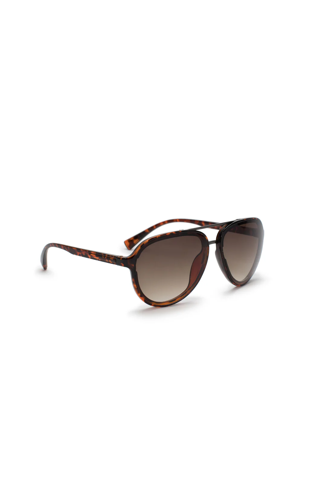 Men's Aviator Sunglasses With Dark Tortoise Frame - B0011STOR