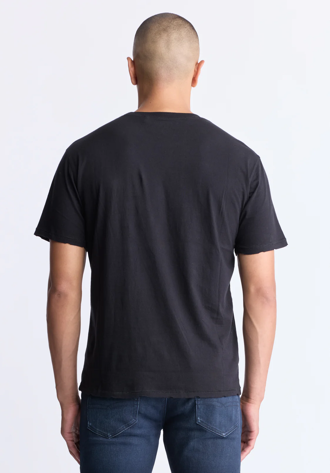 Takuma Men's Graphic Eagle Print T-Shirt, Black - BM24506 - Image 4
