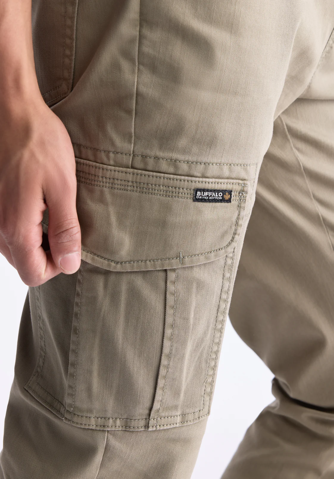 Cargo Tom Men's Jogger Pants in Olive Green - BM22930 - Image 4