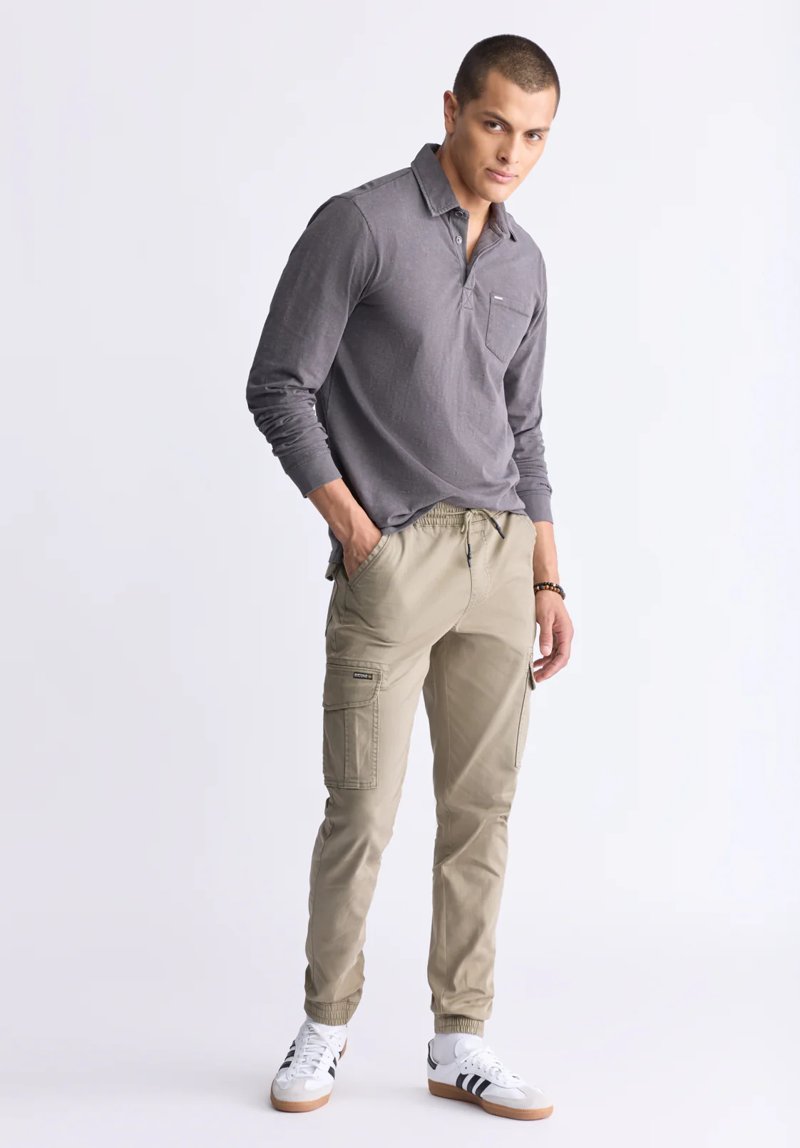 Cargo Tom Men's Jogger Pants in Olive Green - BM22930 - Image 5