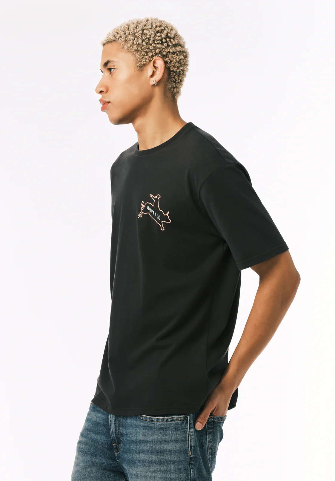 Tovax Men’s Western Graphic T-Shirt, Black - BM24833 - Image 5