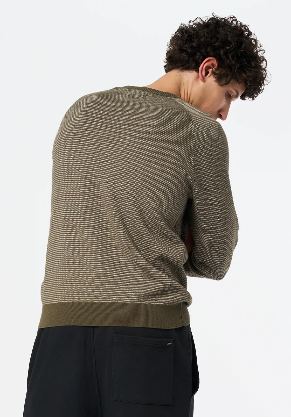 Watford Men's Crew Neck Sweater, Fern - BM24684 - Image 3