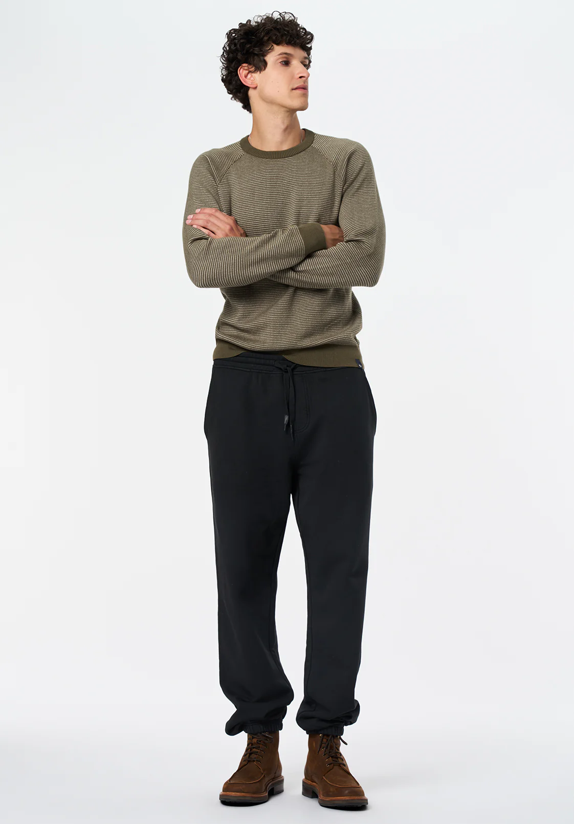 Watford Men's Crew Neck Sweater, Fern - BM24684 - Image 4