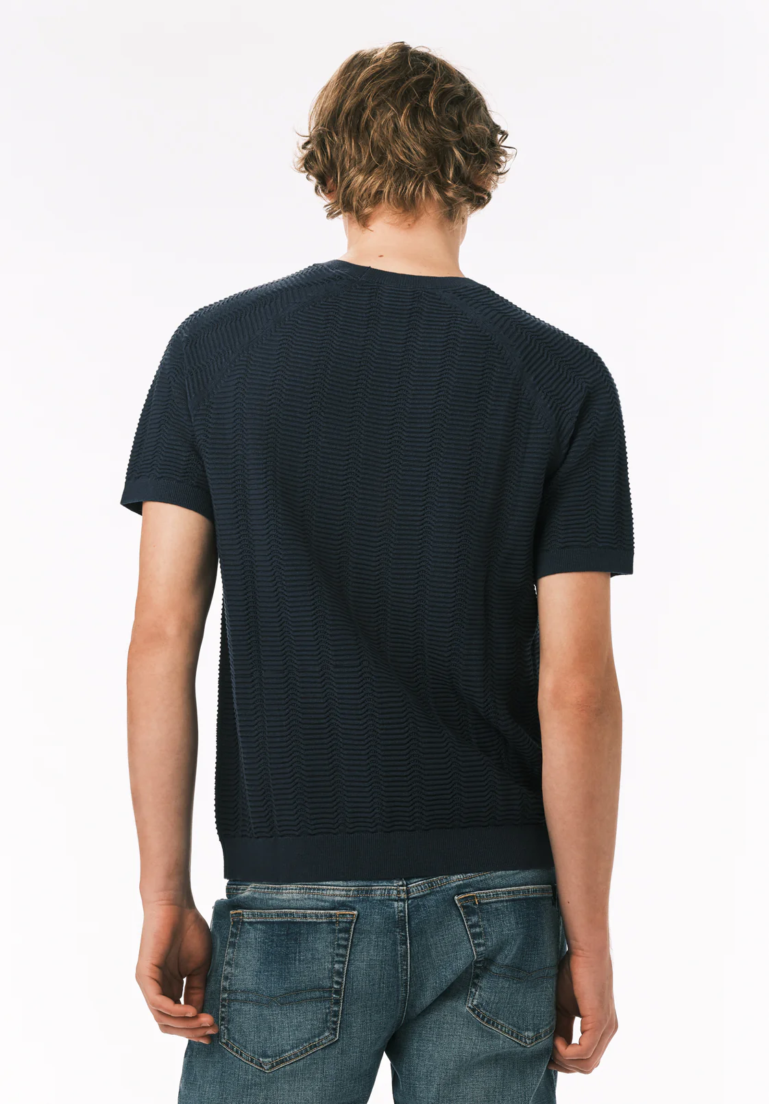 Wipped Men’s Short Sleeve Sweater T-Shirt, Whale - BM24874 - Image 5